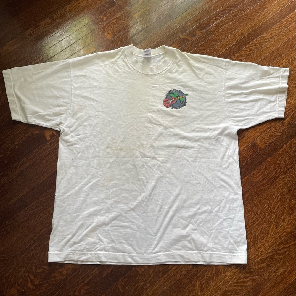 Vintage 90s Reggae Fest World Peace Tshirt White Size XXL
